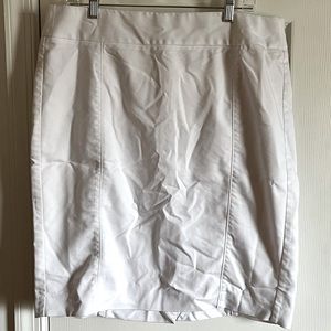 Lane Bryant White Pencil Skirt